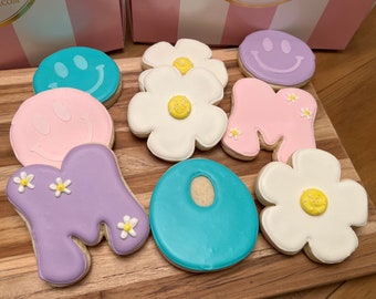 Mother's Day sugar cookies, Groovy Mom, decorated cookies, sugar cookies, Mother's Day gift, 1 dz