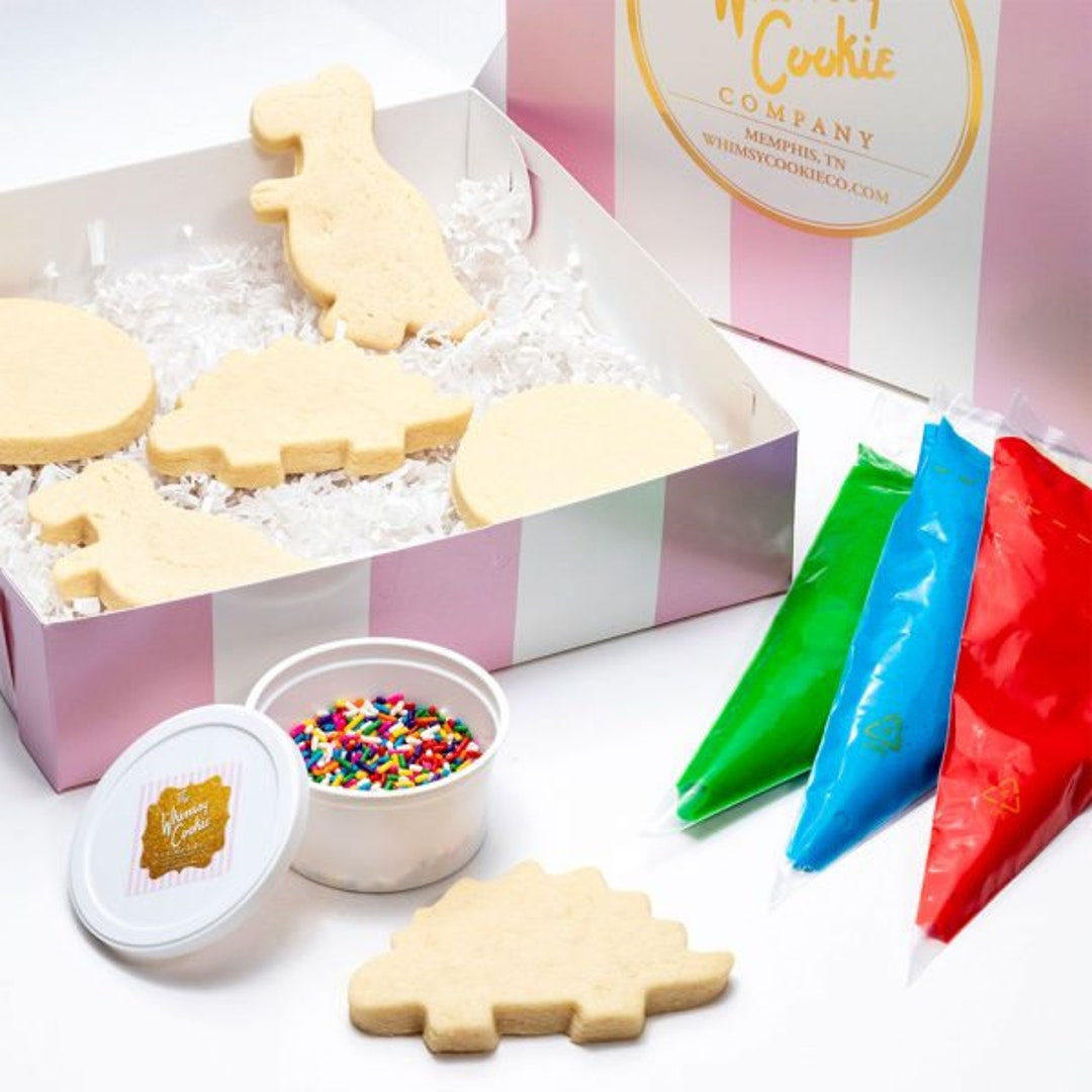 Decorating Cookie Kit, Dino Cookies, DIY Cookies, Royal Icing, Cookie