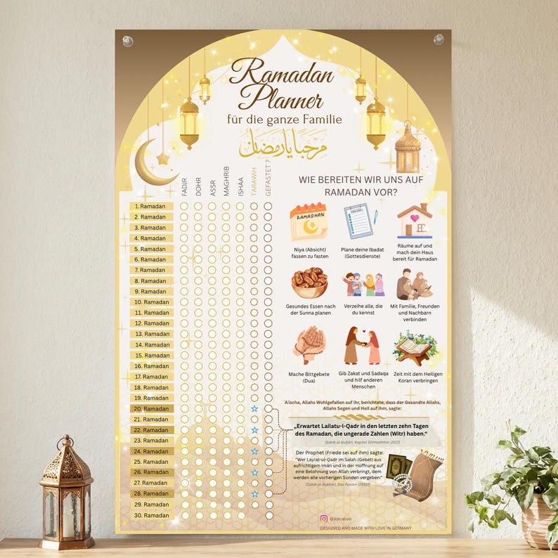 Ramadan Planner Printable 2026 Digital Download Ramadan Calendar ...