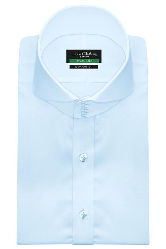 mens pale blue dress shirt Brooklyn Brigade Shirts | Nwt Men's Brooklyn Brigade Regular Fit Dusty Blue Dress Shirt Button Down 3xl | Color: Blue | Size: Xxxl