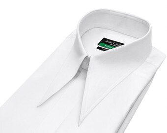 knee length dresses for ladies Men's Tall Traveler Stretch Dress Shirt White