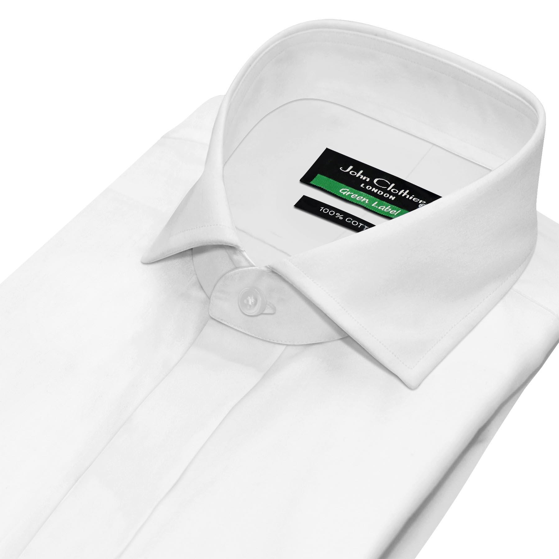 mens white dress shirts cutaway collar Modena