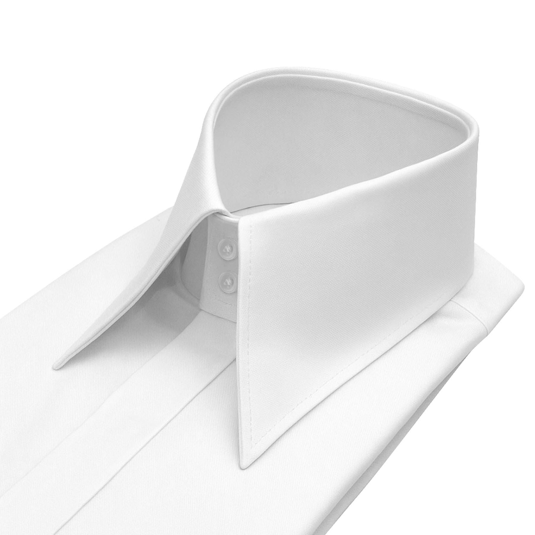 dress shirt collar plastic 100 Thick 2.2 inches Plastic Collar Stays for Men Dress Shirts in Portable Case, Men's, Size: All Sizes, White