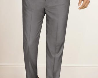 Charcoal Grey Formal Trouser for Men Poly Wool Non-iron Comfortable Modern  Fit Lightweight Business Work Wear Casual Office Dress Pants - Etsy