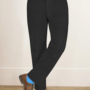 Charcoal Grey Formal Trouser for Men Poly Wool Non-Iron Comfortable Modern Fit Lightweight Business Work Wear Casual Office Dress Pants