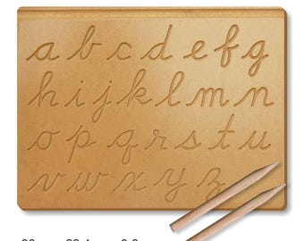 Cursive Wooden Alphabet Lightweight Tracing Board Handwriting Educational Learning Gift for Preprimary Montessori Kids Toy