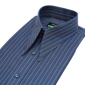 goodfellas dress shirt Men's Long Round Pointed Collar Theatre Shirt Fawn 100% Cotton 1930s Vintage Goodfellas Revival