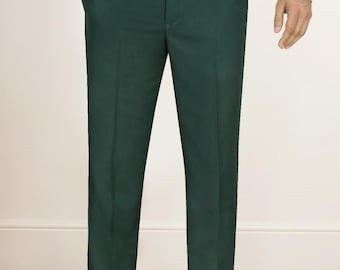 mens emerald green dress pants Forest Green Pants