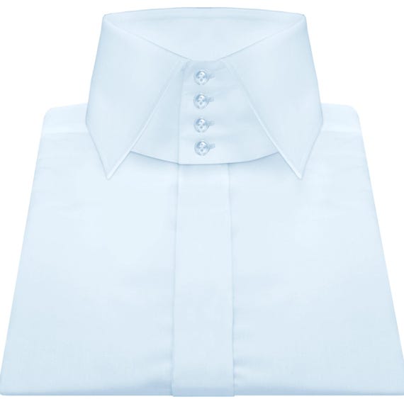 Men's Formal Business Preppy Dress Shirt Sky Blue Hidden Buttons High Spread Iconic Windsor Large Collar Tall Stiff Neck Tailored Fit Shirt - Etsy Men's Formal Business Preppy Dress Shirt Sky Blue Hidden Buttons High Spread Iconic Windsor Large Collar Tall Stiff Neck Tailored Fit Shirt - Etsy