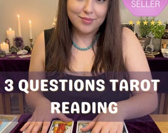 3 Question Tarot Reading: Personalized Insight Guidance Up to 3 Questions  Reading or Psychic Reading, Love & Career Insight , Love Reading