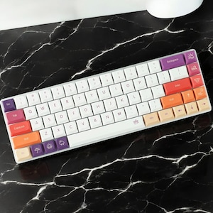 Low Profile PBT Keycaps – Dye-Sub – Compatible MX Switch – Minimalist & Custom Mechanical Keyboard Set – Keycaps Set – Custom Keycaps