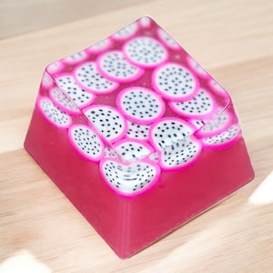 Toetsen voor fruitmix | Leuke hars Artisan-toetsenbord voor mechanisch toetsenbord | Verlichte R4-sleuteldop | Aangepaste MX-schakelaarsleuteldop | Kawaiicadeau
