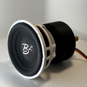 B2 Audio RAGE 12” bassknob / Mini subwoofer stampato in 3D / Accessori audio per auto / Regali per amanti dei bassi / Manopola per altoparlante