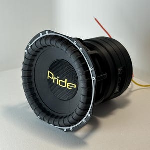 Botão de graves Pride S. v3 de 15” | Botão de graves para mini subwoofer impresso em 3D | Acessórios de áudio automotivo | Presentes Basshead | Botão de alto-falante