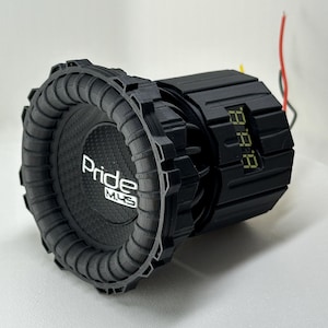 Pride M45 15” CarbonFiber bassknob  | 3D Printed Mini Subwoofer bassknob | Car Audio Accessories | Basshead Gifts | Speaker knob
