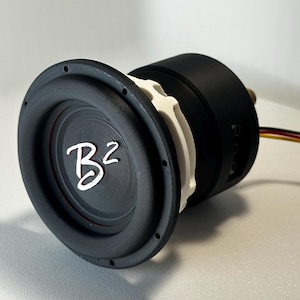 B2 Audio RAMPAGE 8” bassknob / Mini subwoofer stampato in 3D / Accessori audio per auto / Regali per amanti dei bassi / Manopola per altoparlante