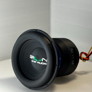 Green Car Audio 15” bassknob  | 3D Printed Mini Subwoofer bassknob | Car Audio Accessories | Basshead Gifts | Speaker knob