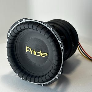 Pride S. v3 15” bassknob  | 3D Printed Mini Subwoofer bassknob | Car Audio Accessories | Basshead Gifts | Speaker knob