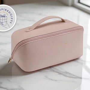 Large Waterproof Makeup Bag: Travel Toiletry Organizer, Beauty Pouch