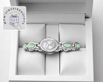 Elegant Bracelet Style Watch | Oval Face Accent Detail | Classic Charm Jewelry | Stylish Wrist Accessory | Casual Formal Look