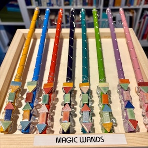 Handmade Magic Wand with Crystal – Witchcraft Wand for Spells, Altar Tools, Pagan Ritual Decor, Wizard Gift
