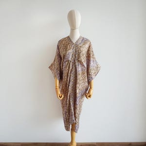 Widi Kaftan Handgjord Batik Klänning Viskos Kaftan