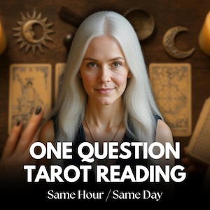 Lecture de tarot en une question - lecture à la même heure et le même jour, lecture psychique, lecture détaillée de cartes de tarot, lecture honnête