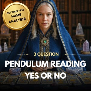 Lectura de péndulo: ¿Sí o no? Obtén respuestas claras e instantáneas a tus preguntas con adivinación energética y guía espiritual.
