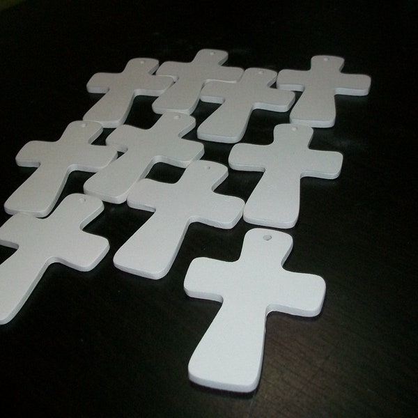 Tiny Crosses, ready to paint, great for kids projects, Ornaments, Gifts,  Set of 10