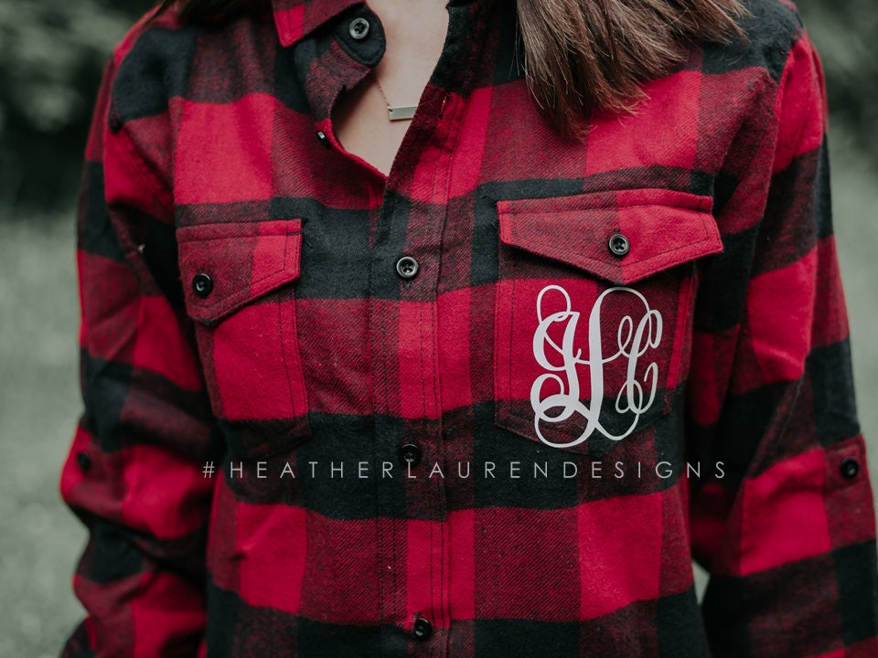 Bridal Party Red Flannel Shirt Bride Wedding Bridal Party
