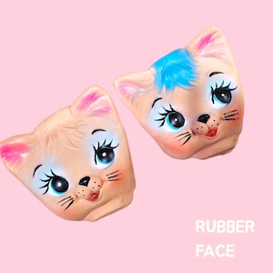 Rubber Face Cat Doll - Etsy