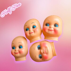 Vintage 5" Half Doll Face – Craft Doll Making Supplies