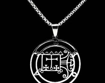 Orobas Sigil Necklace, Orobas Demon Pendant, Orobas Goetia Demon, Ars Goetia Jewelry, Goetia Necklace, Demon Sigil Pendant