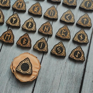 Elder Futhark Runes, Viking Runes, Wooden Norse Runes, Altar Accessories, Handmade Runes, Wooden Runes, Runes Set, Norse Lover Gift