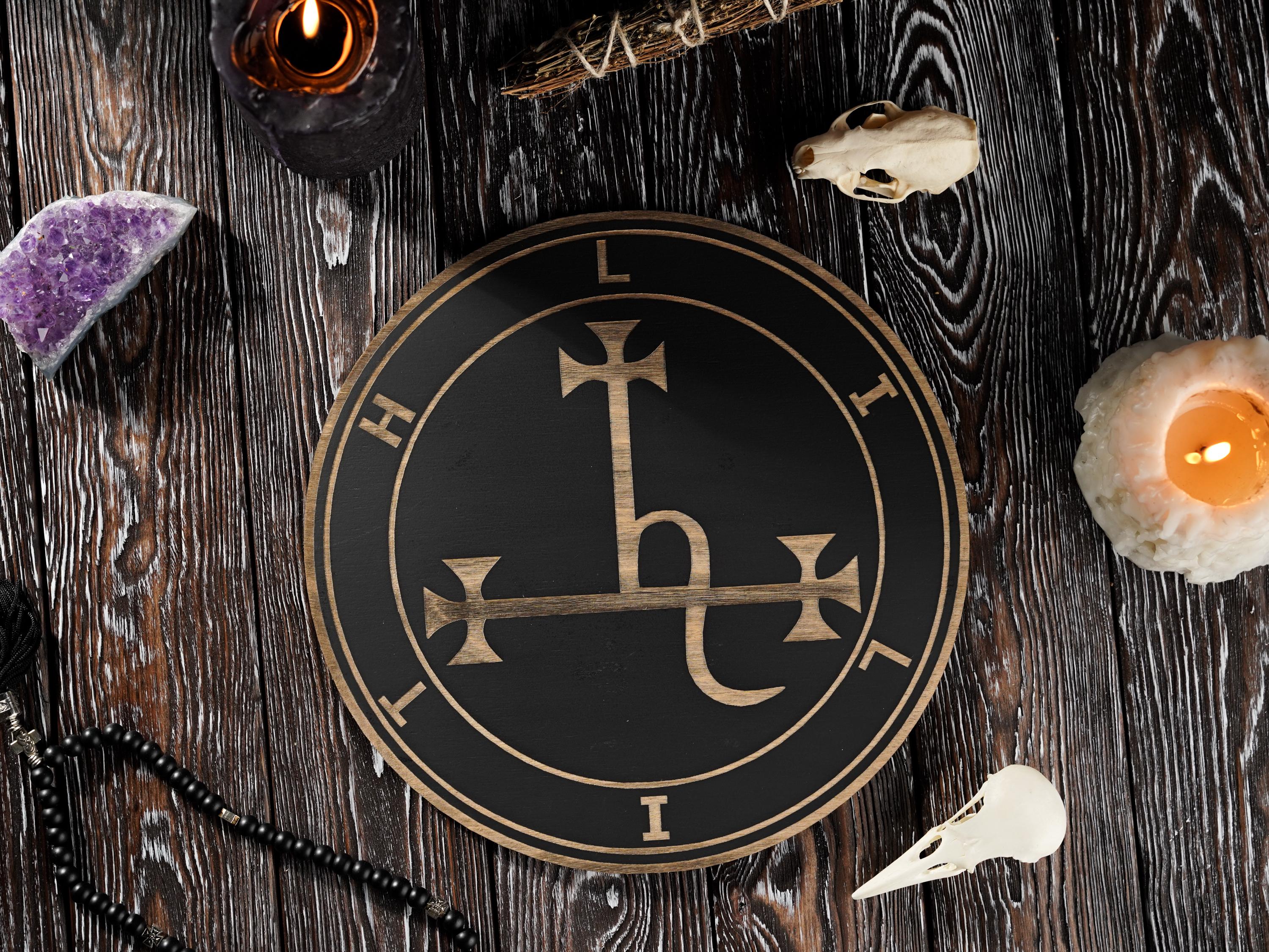 Collana Amuleto Sigillo Di Lilith In Acciaio Inossidabile &ndash; Ciondolo Rotondo Gotico TEAMER