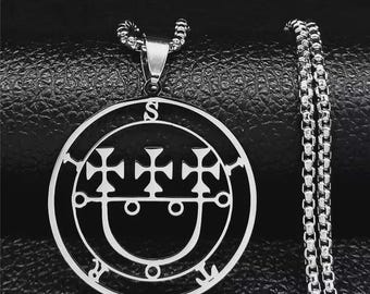 Sitri Sigil Necklace, Sitri Demon Pendant, Sitri Goetia Demon, Ars Goetia Jewelry, Goetia Necklace, Demon Sigil Pendant