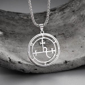 Lilith Sigil Pendant, Lilith Necklace, Dark Goddess Pendant, Sigil of Lilith Jewelry, Occult Jewelry, Gothic Jewelry, Lilith Talisman