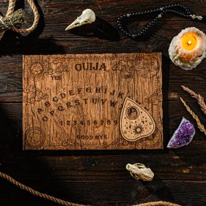 Talking Spirit Board, Divination Set, Ouija Board with Planchette, Mystical Board, Witchcraft Board, Divination Tools, Magic tools