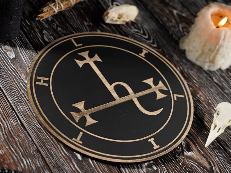 Lilith Seal, Wooden Lilith Sigil, Lilith Altar Board, Wooden Altar Tile ...