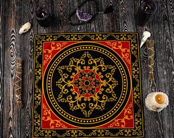 Altar Cloth, Tarot Cloth, Divination Cloth, Altar Mat, Altar Accessory, Wiccan Cloth, Ritual Tools, Pagan Decor, Occult Decor,