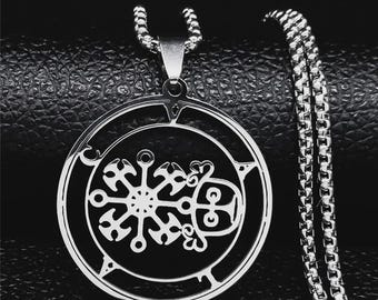 Valac Sigil Necklace, Valac Demon Pendant, Valac Goetia Demon, Ars Goetia Jewelry, Goetia Necklace, Demon Sigil Pendant