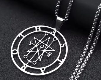 Astaroth Sigil Necklace, Astaroth Demon Pendant, Astaroth Goetia Demon, Ars Goetia Jewelry, Goetia Necklace, Demon Sigil Pendant