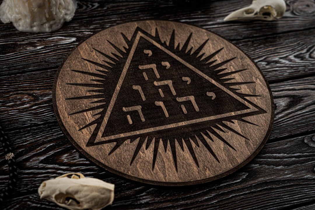 Tetragrammaton - YHWH Tetractys, Occult Board, Ritual Board - Etsy