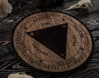 Trithemius Table of Practice, Hermetic Magic Symbols, Conjuring Table, Occult Board, Ritual Board