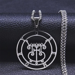 Gremory Sigil Necklace, Gremory Pendant, Goetia Demons Necklace, Goetia Pendant, Gremory Goetia, Occult Jewelry, Occult necklace