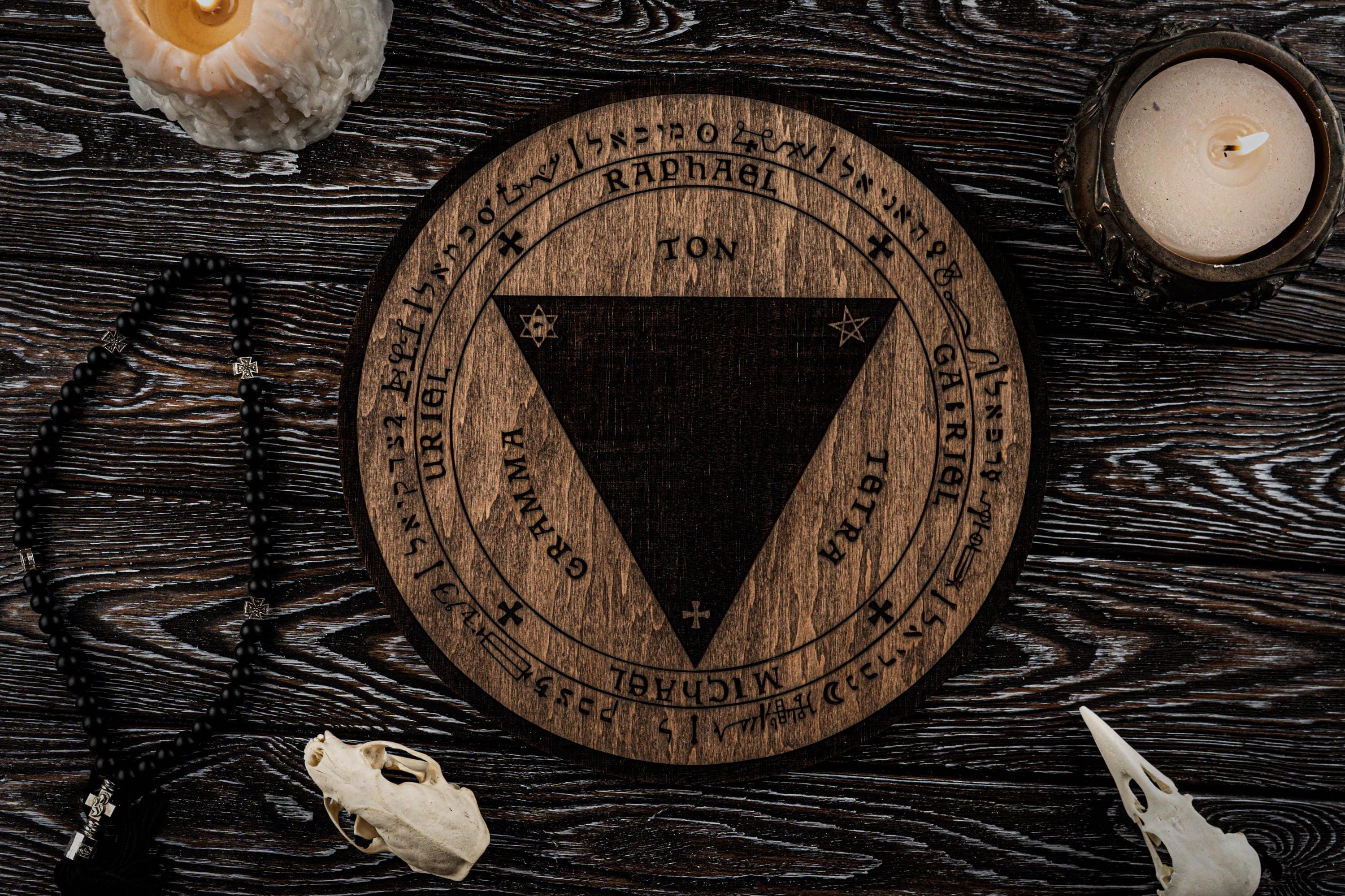 Trithemius Table of Practice, Hermetic Magic Symbols, Conjuring Table ...