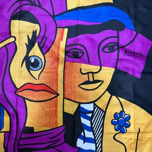 Large Vintage Picasso Scarf