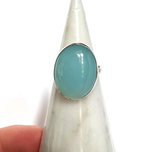 Blue Chalcedony Ring