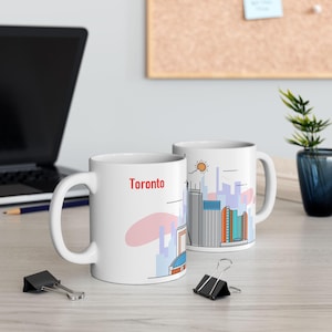 Toronto Ceramic Mug | City Lover Gift |  Travel Souvenir