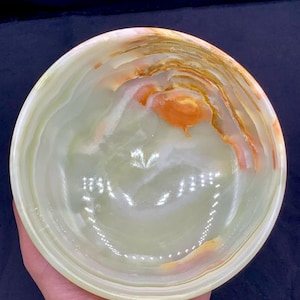 Elegant Handmade Onyx Bowl – Natural Stone Decorative Bowl for Home, Office, or Gift